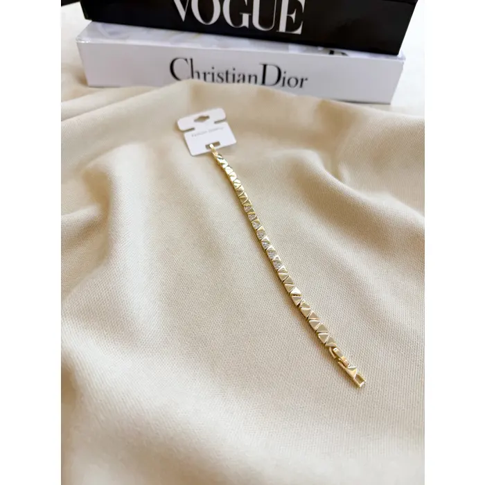 Rino Zirkon Taşlı 14K Vip Bileklik