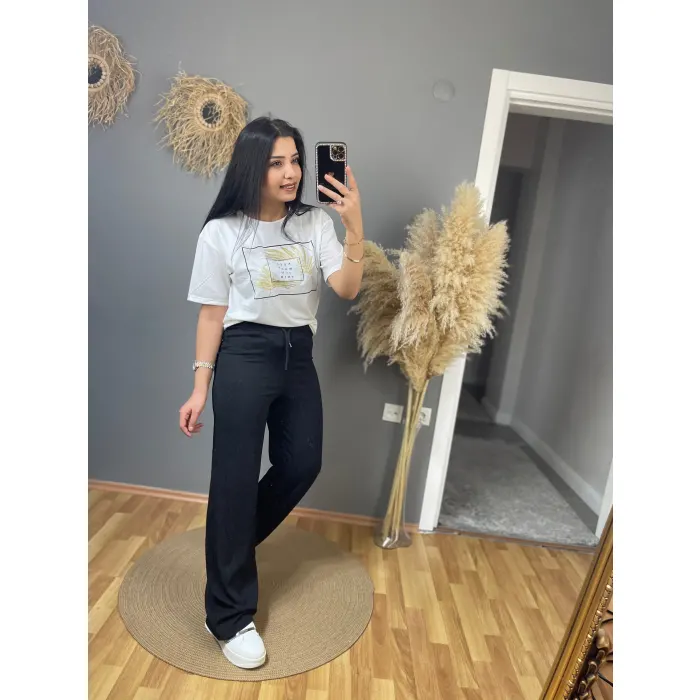 Roges Geniş Paça Gofre Pantolon