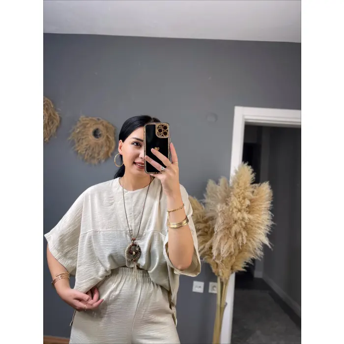 Teron Kolyeli Keten İkili Takım