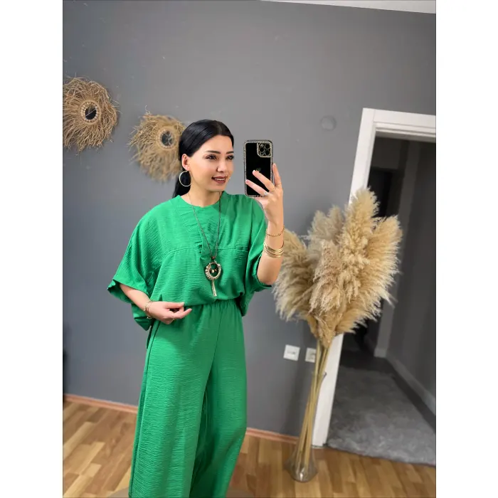 Teron Kolyeli Keten İkili Takım