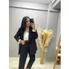 Manno Premium Kolu Katlamalı Blazer Ceket