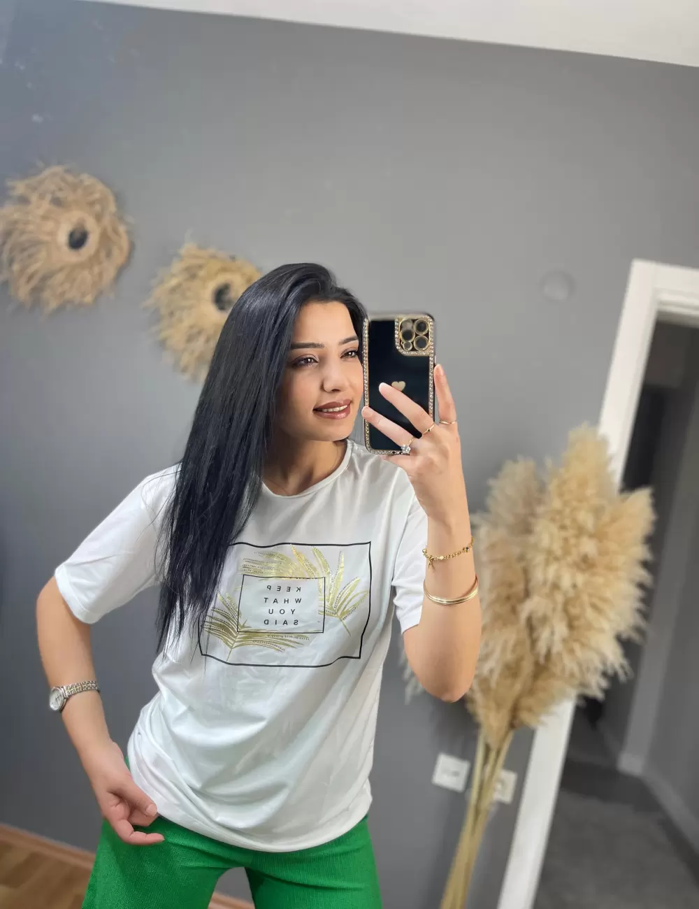 Keep What Baskılı T-Shirt