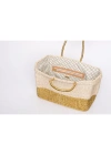 Golden Hour Tote el yapımı organik hasır çanta özel seri