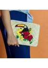 Havana Clutch El Yapımı Organik Hasır Clutch