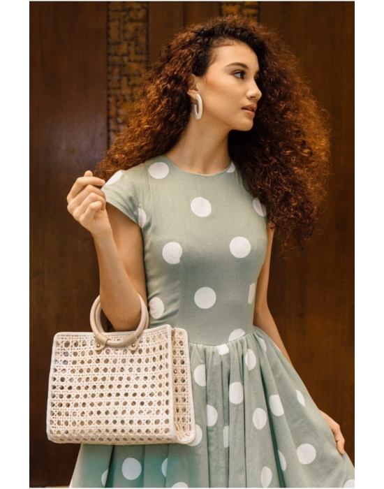 Theo Solihiya Handbag El Yapımı Hasır El&omuz Çantası