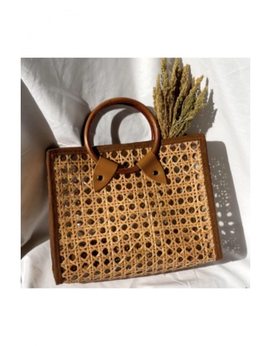 Theo Solihiya Handbag El Yapımı Hasır El&omuz Çantası