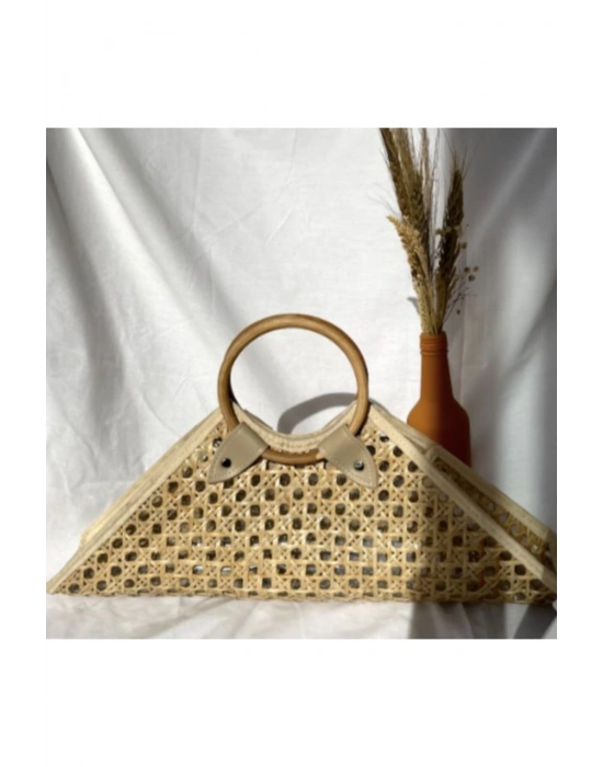 Solihiya Triangle Bag El Yapımı Hasır El Çantası