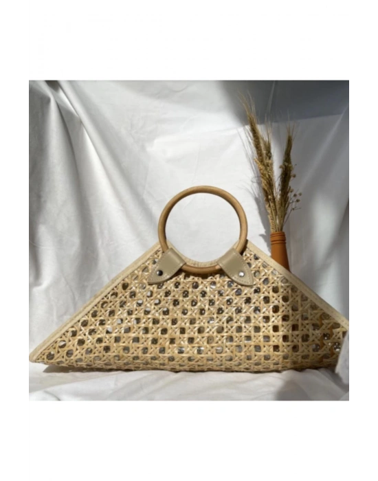 Solihiya Triangle Bag El Yapımı Hasır El Çantası