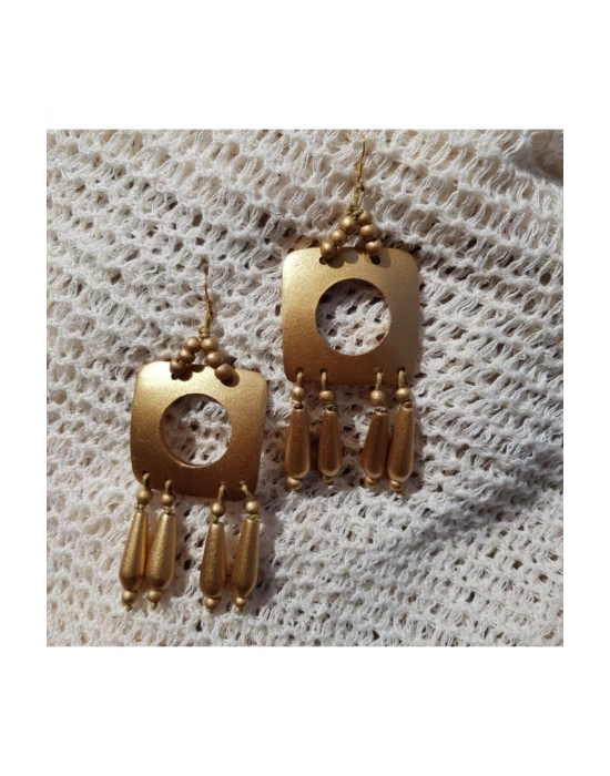 Lana Earring In Gold El Yapımı Küpe