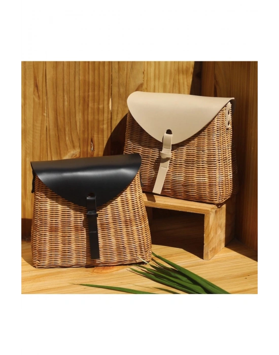 Estelle Wicker Bag El Yapımı Organik Hasır Kol Çantası