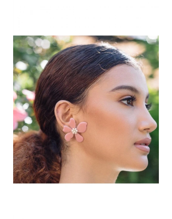 Delilah Flower Earrings El Yapımı Küpe