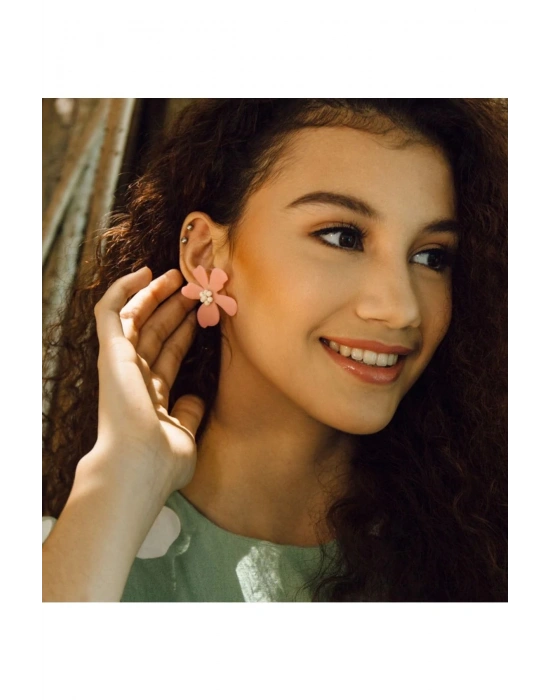 Delilah Flower Earrings El Yapımı Küpe