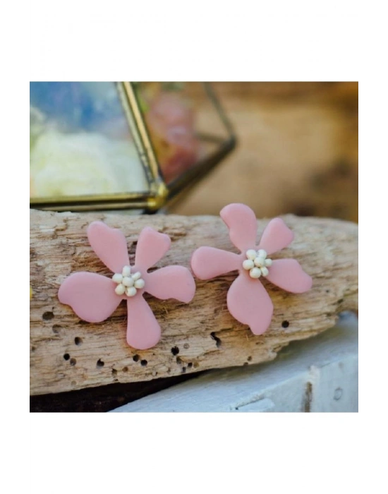 Delilah Flower Earrings El Yapımı Küpe