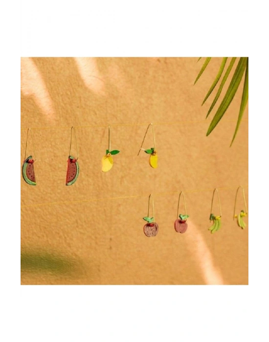Dangling Banana Earrings El Yapımı Küpe