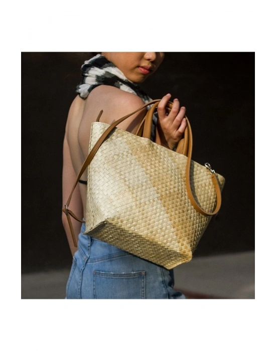 Miranda City Bag El Yapımı Hasır Kol Çantası