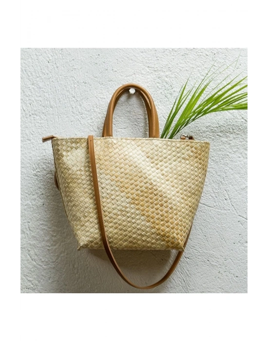 Miranda City Bag El Yapımı Hasır Kol Çantası