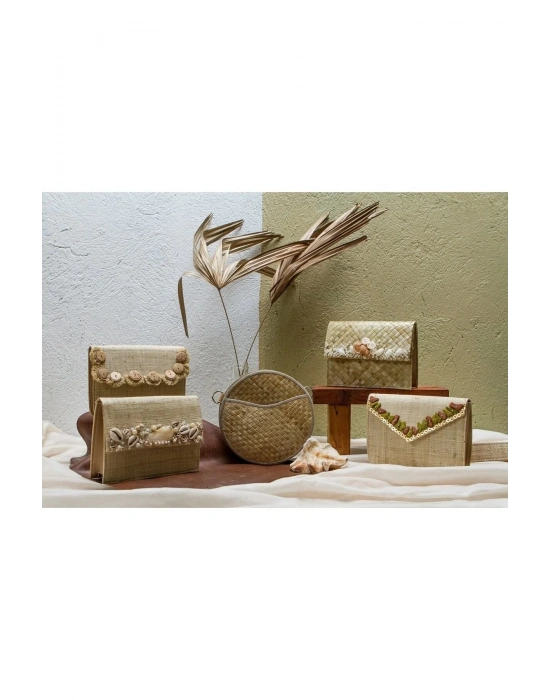 Gabrıelle Two Way- Belt Bag El Yapımı Hasır Bel Çantası& Kol Çantası