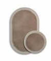 2’li Post Banyo Paspas Seti Kaymaz Taban Yıkanabilir Peluş Jüt Kenar Detaylı Oval Yuvarlak 100x60 60x60 Kilim Halı