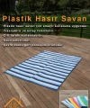 Plastik Piknik Kamp Karavan Bahçe Hasırı Mat Balkon Mutfak Hasır Halı Kilim