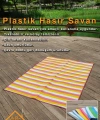 Plastik Piknik Kamp Karavan Bahçe Hasırı Mat Balkon Mutfak Hasır Halı Kilim
