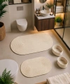4 Parça Banyo Paspas Seti Takımı Kaymaz Yıkanabilir Çift Taraflı Banyo Düzenleyicisi 2 Sepet