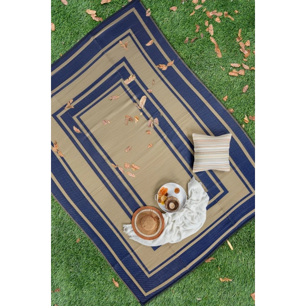 Plastik Halı Katlanabilir Çift Taraflı Plaj Kamp Piknik Balkon Hasır Mat Savan Karavan Halısı Kilim