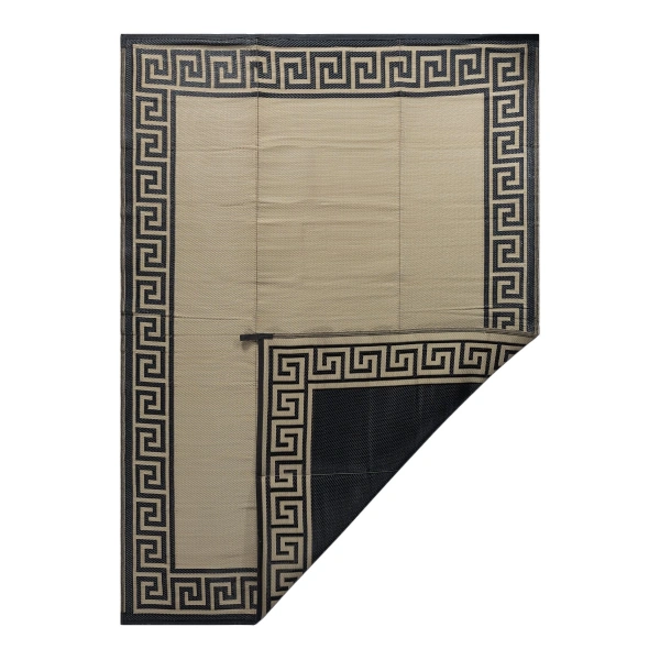 Plastik Halı Katlanabilir Çift Taraflı Plaj Kamp Piknik Balkon Hasır Mat Savan Karavan Halısı Kilim