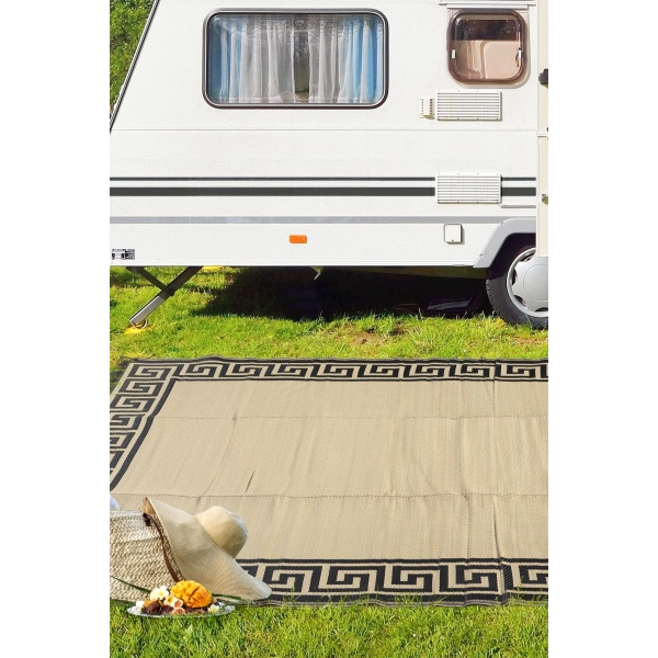 Plastik Halı Katlanabilir Çift Taraflı Plaj Kamp Piknik Balkon Hasır Mat Savan Karavan Halısı Kilim