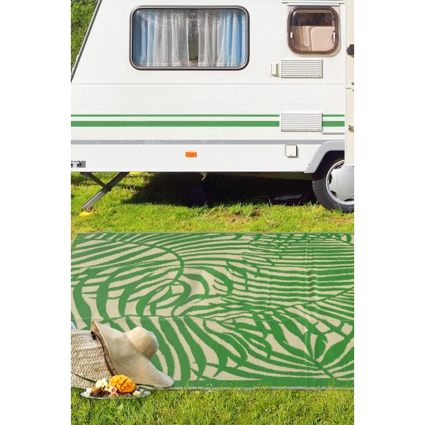 Plastik Halı Katlanabilir Çift Taraflı Plaj Kamp Piknik Balkon Hasır Mat Savan Karavan Halısı Kilim