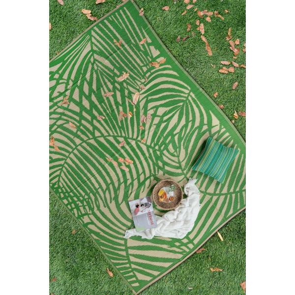 Plastik Halı Katlanabilir Çift Taraflı Plaj Kamp Piknik Balkon Hasır Mat Savan Karavan Halısı Kilim