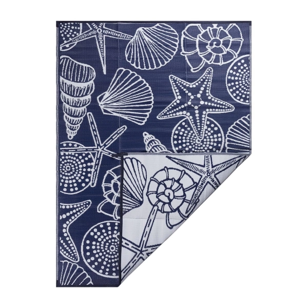 Plastik Halı Katlanabilir Çift Taraflı Plaj Kamp Piknik Balkon Hasır Mat Savan Karavan Halısı Kilim