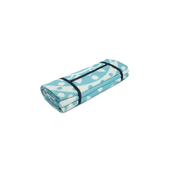 Plastik Halı Katlanabilir Çift Taraflı Plaj Kamp Piknik Balkon Hasır Mat Savan Karavan Halısı Kilim