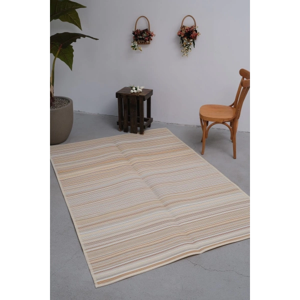 Plastik Halı Katlanabilir Çift Taraflı Plaj Kamp Piknik Balkon Hasır Mat Savan Karavan Halısı Kilim