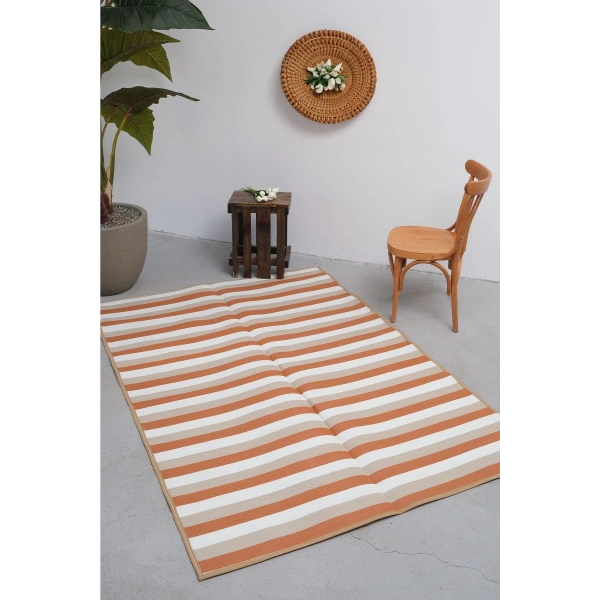 Plastik Hasır Katlanabilir Çift Taraflı Plaj Kamp Piknik Balkon Mat Halı Savan Karavan Halısı Kilim