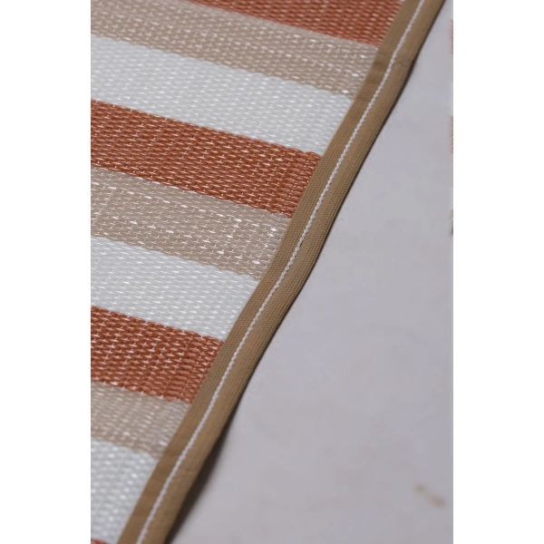 Plastik Hasır Katlanabilir Çift Taraflı Plaj Kamp Piknik Balkon Mat Halı Savan Karavan Halısı Kilim