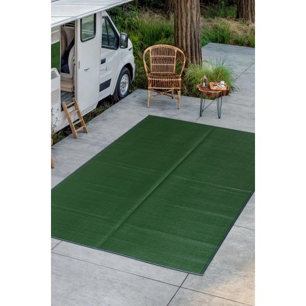 Plastik Halı Katlanabilir Çift Taraflı Plaj Kamp Piknik Balkon Hasır Mat Savan Karavan Halısı Kilim