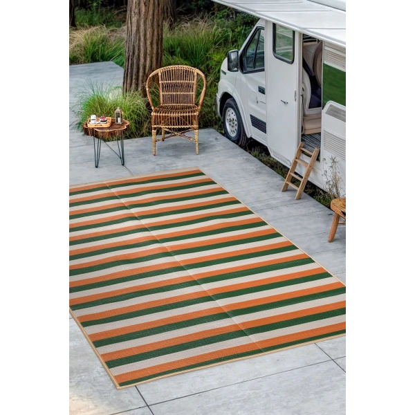 Plastik Halı Katlanabilir Çift Taraflı Plaj Kamp Piknik Balkon Hasır Mat Savan Karavan Halısı Kilim