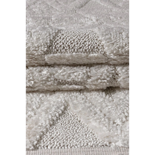 Bukle Dokuma Yumuşak Halı Salon Oturma Odası Mutfak Yatak Odası Antre Yolluk Kilim Krem