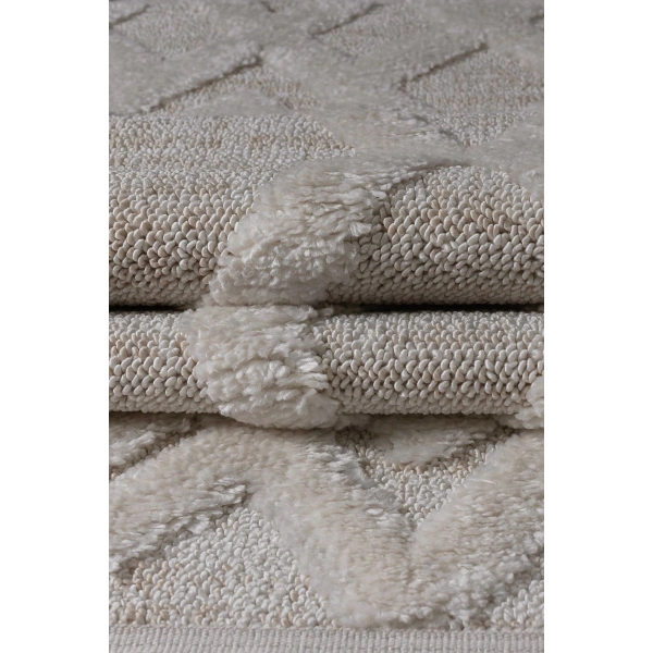 Bukle Dokuma Yumuşak Halı Salon Oturma Odası Mutfak Yatak Odası Antre Yolluk Kilim Krem Bej