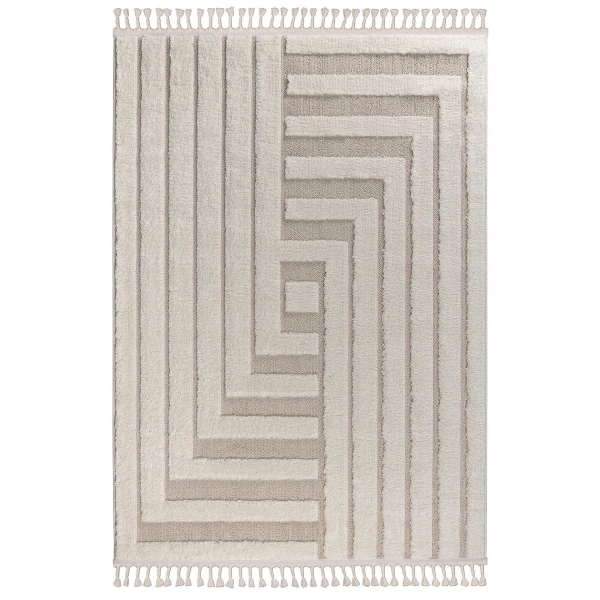 Bukle Dokuma Yumuşak Halı Salon Oturma Odası Mutfak Yatak Odası Yolluk Kilim Krem Bej