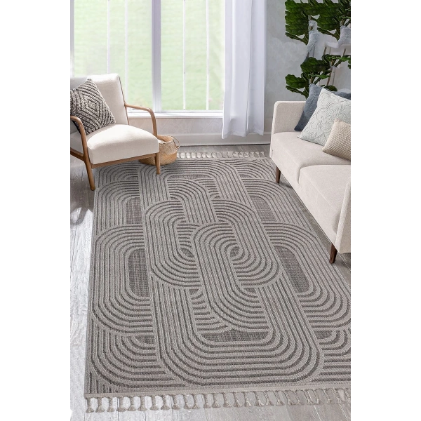 Bukle Dokuma İnce Saçaklı Salon Mutfak Oturma Odası halısı Yoluk Antre Çocuk Yatak Odası Kilim Halı