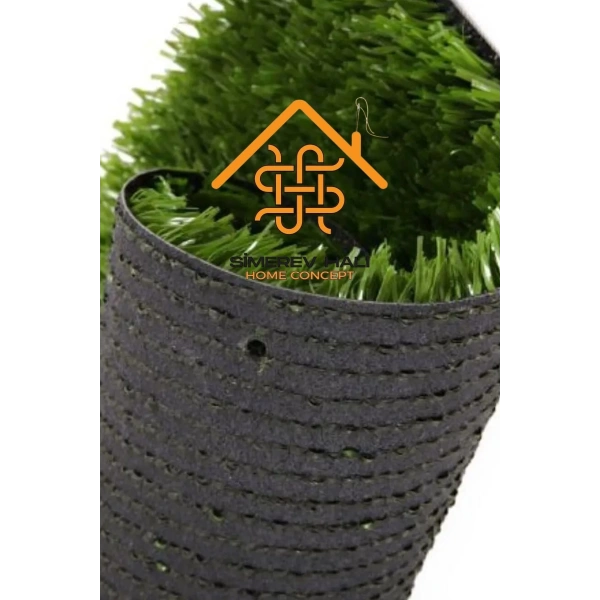 Yeşil Suni Çim Dekoratif 1. Kalite Balkon Bahçe Havuz Veranda Kaymaz Taban Halı Dış Mekan 7 Mm