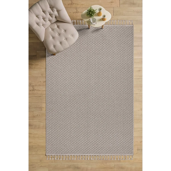 Krem Bukleli Dokuma Modern Salon Mutfak Oturma Odası Halısı Yolluk Yatak Odası Kilim Bukle Halı