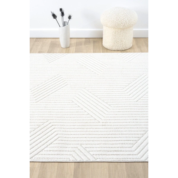 Beyaz Krem Bukle Yumuşak Dokulu Bukleli Halı Kilim Salon Mutfak Koridor Yolluk Dokuma Makine Halısı