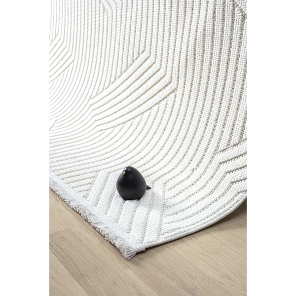 Beyaz Krem Bukle Yumuşak Dokulu Bukleli Halı Kilim Salon Mutfak Koridor Yolluk Dokuma Makine Halısı