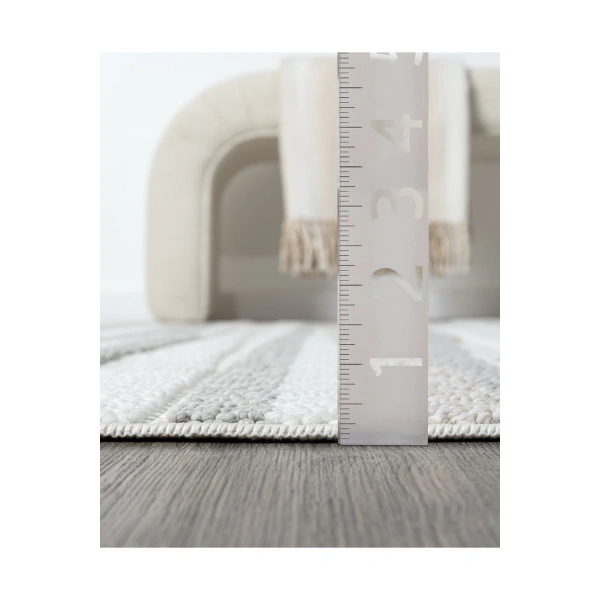 Krem Bej Gri Bukleli Yumuşak Dokulu Bukle Halı Kilim Salon Mutfak Yolluk Dokuma Makine Halısı