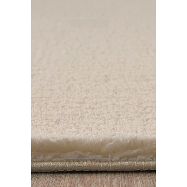 Bej Kaymaz Taban Yıkanabilir Post Peluş Halı Salon Mutfak Çocuk Oturma Odası Yolluk Antre Halısı