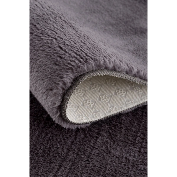 Antrasit Gri Kaymaz Taban Yıkanabilir Post Peluş Halı Salon Mutfak Çocuk Oturma Odası Yolluk Halısı