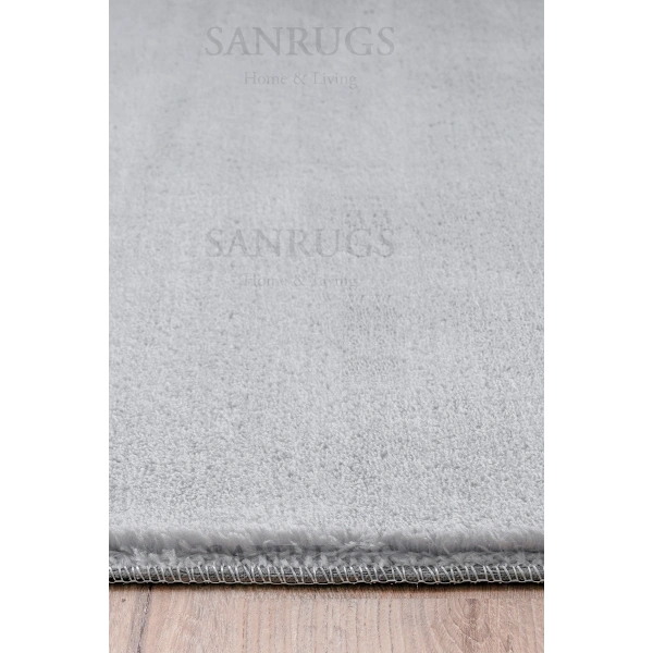 Gri Kaymaz Taban Yıkanabilir Post Peluş Halı Salon Mutfak Çocuk Oturma Odası Yolluk Antre Halısı