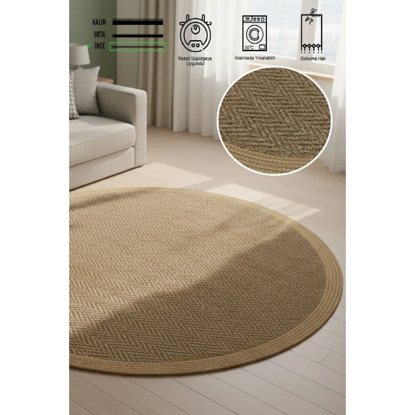 Modern Jüt Yıkanabilir Kaymaz Tabanlı Halı Salon Mutfak Çocuk Yatak Oturma Odası Halısı Yolluk Kilim